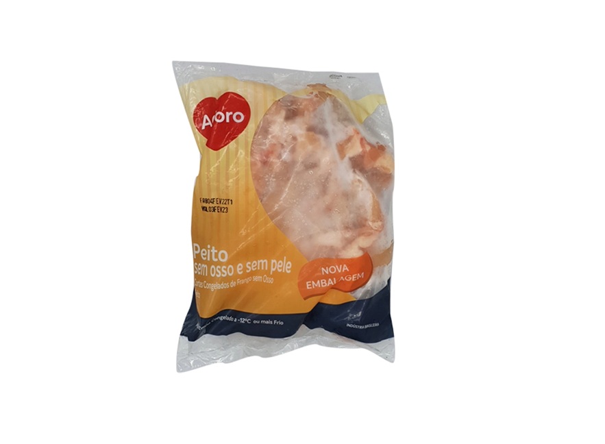 FILÉ DE PEITO DE FRANGO CONGELADO SEM OSSO SEM PELE COM SASSAMI ADORO (CX 20 KG)